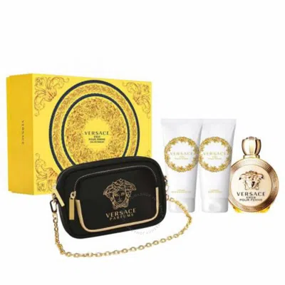 Shop Versace Ladies Eros Gift Set Fragrances 8011003876723 In Orange / White