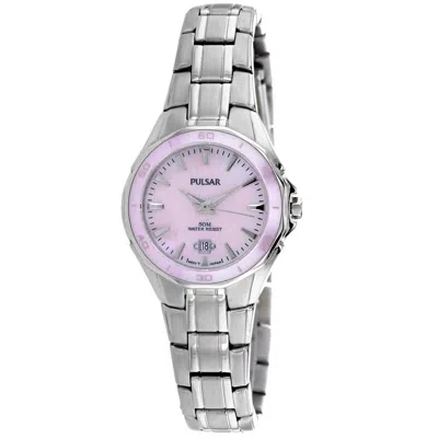 Shop Pulsar Classic Quartz Pink Dial Ladies Watch Pxt899