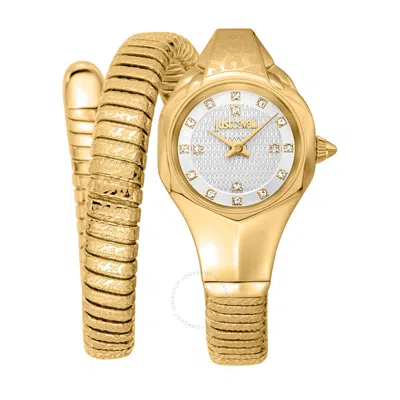 Shop Just Cavalli Amalfi Quartz Silver Dial Ladies Watch Jc1l270m0025 In Gold Tone / Silver / Yellow