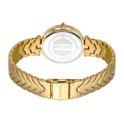 Shop Just Cavalli Snake Quartz Ladies Watch Jc1l238m0065 In Gold Tone / Mother Of Pearl / Yellow