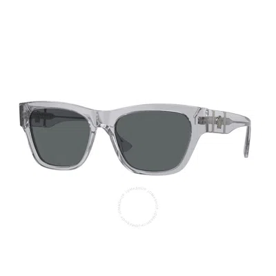 Versace Ve4457f Square Sunglasses, 55mm In Dark / Grey