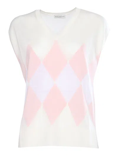 Shop Ballantyne Knitted Vest In White
