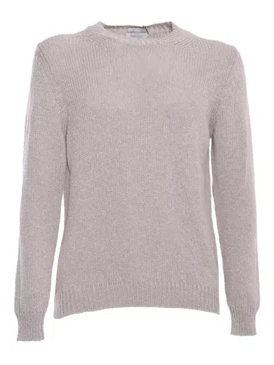 Shop Sette Fili Cashmere Crew Neck Sweater In Brown