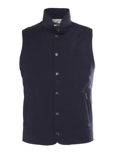 Shop Montecore Blue Down-padded Vest