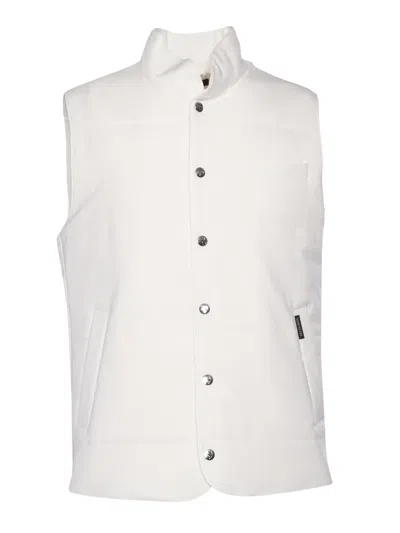 Shop Montecore White Down-padded Vest