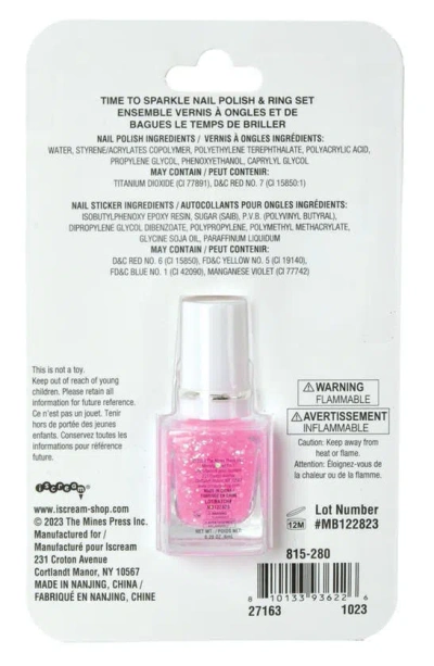 Shop Iscream Time To Sparkle Nail Polish Set In Pink Multi