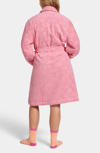 Shop Ugg Lenore Terry Cloth Robe In Macaron Block