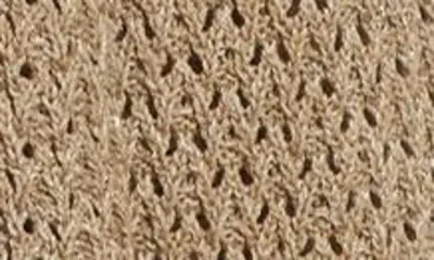 Shop Eleventy Sequin Open Stitch Cotton & Linen Blend Cardigan In Sand