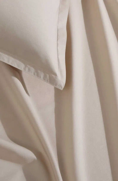 Shop Calvin Klein Reversible Cotton Blend Duvet Cover & Shams Set In Beige/ Tan