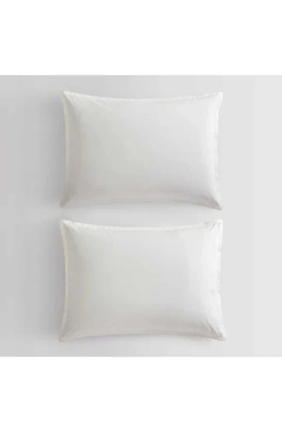 Shop Calvin Klein Reversible Cotton Blend Duvet Cover & Shams Set In White
