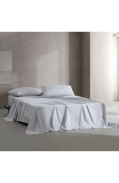 Calvin Klein Naturals 240 Thread Count Cotton Blend Sheet Set In Blue