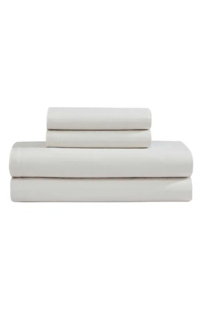 Shop Calvin Klein Naturals 240 Thread Count Cotton Blend Sheet Set In White