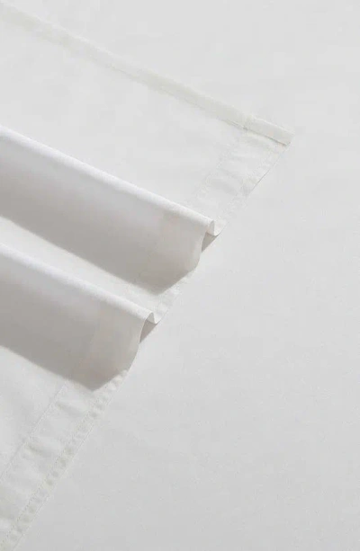 Shop Calvin Klein Naturals 240 Thread Count Cotton Blend Sheet Set In White
