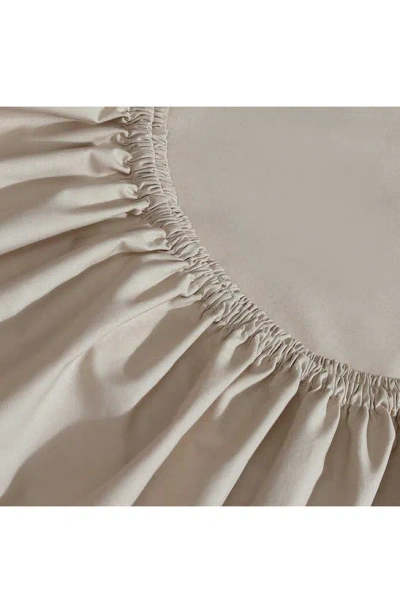 Shop Calvin Klein Naturals 240 Thread Count Cotton Blend Sheet Set In Beige/ Tan
