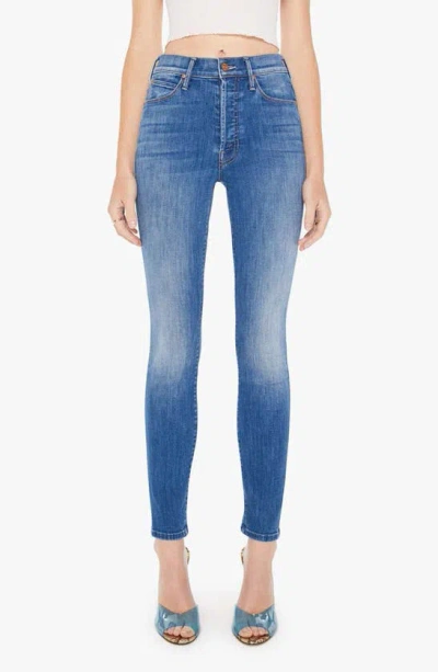 Shop Mother The Stunner Hover High Waist Ankle Skinny Jeans In We Got The Beat