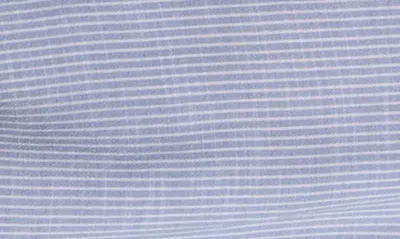 Shop Eberjey Nautico Stripe Long Sleeve Nightshirt In Wedgewood