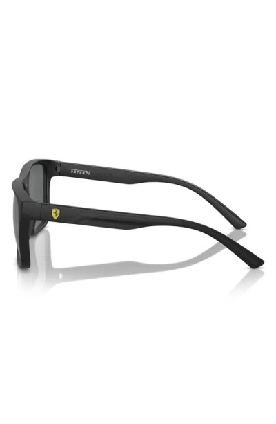 Scuderia Ferrari 59mm Square Sunglasses In Matte Black