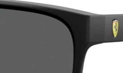 Shop Scuderia Ferrari 59mm Square Sunglasses In Matte Black