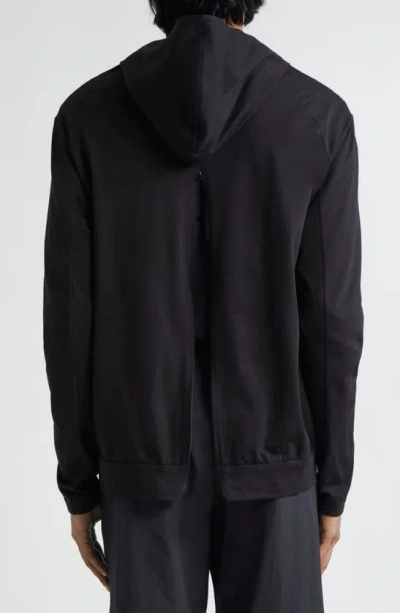 Shop Post Archive Faction 6.0 Cotton Blend Full Zip Hoodie Right In Black