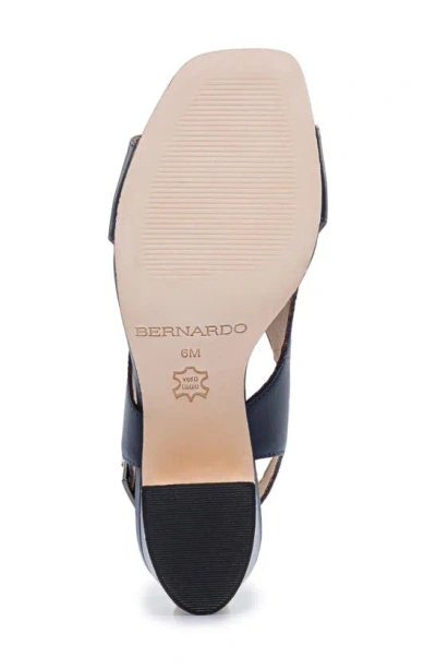 Shop Bernardo Footwear Bedford Slingback Pump In Dark Navy