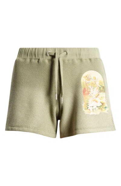 Shop Boys Lie Lauren Heartstrings Ombré Waffle Knit Shorts In Green