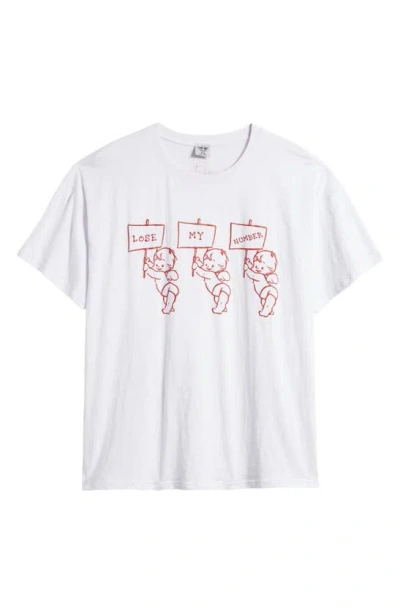 Shop Boys Lie Read The Signs Boyfriend T-shirt In White