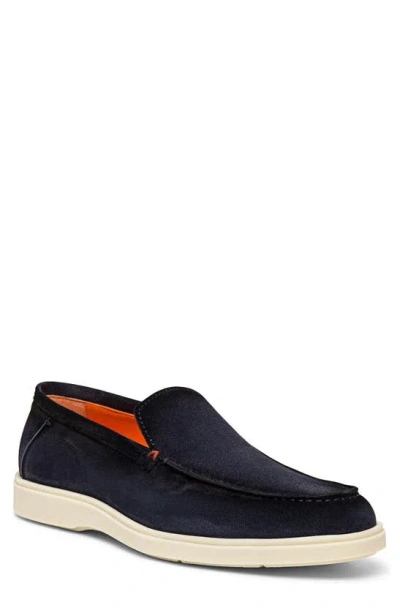 Shop Santoni Botanist Slip-on Shoe In Blue