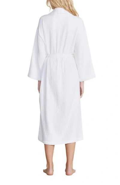 Shop Barefoot Dreams Cotton Muslin Spa Robe In Sea Salt