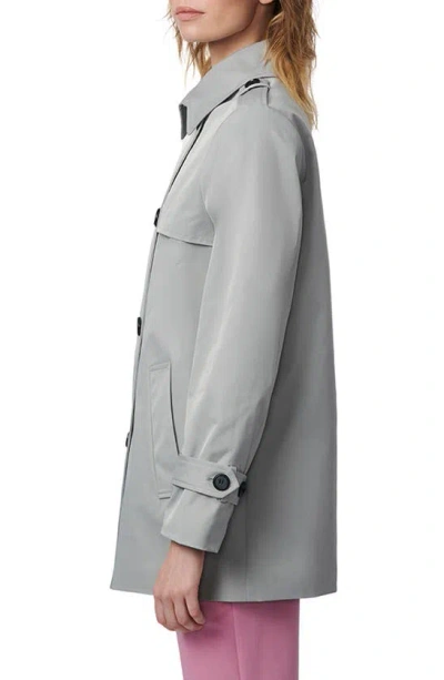 Shop Bernardo Trench Jacket In Grey Goose