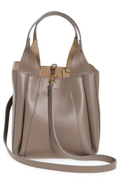 Shop Ree Projects Medium Avy Leather Bucket Bag In Ash Brown