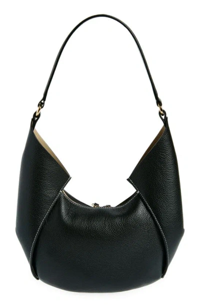 Shop Ree Projects Mini Riva Pebbled Leather Tote In Black