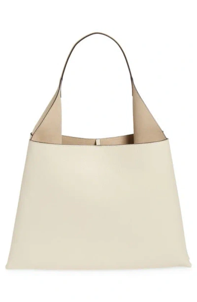 Shop Ree Projects Large Clare Pebbled Leather Tote In Beige