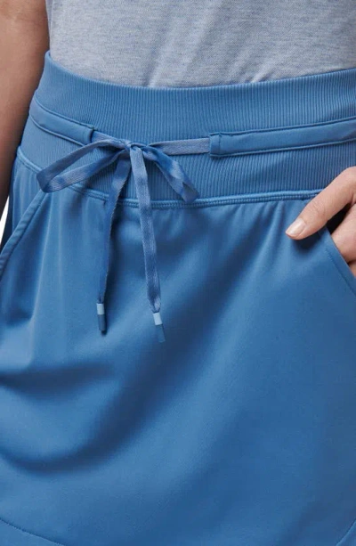Travis Mathew Moveknit Drawstring Skort In Moonlight Blue