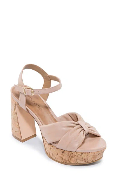 Shop Bernardo Footwear Veronika Platform Sandal In Blush