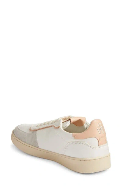 Shop Stuart Weitzman Sw Courtside Sneaker In Light Grey/ White/ Pink