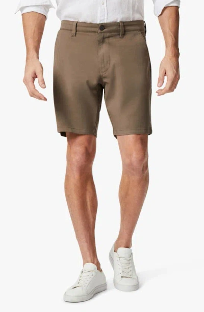 Shop 34 Heritage Arizona Slim Fit Flat Front Chino Shorts In Walnut High-flyer