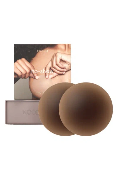 Shop Nood No-show Reusable Round Nipple Covers In No.9 Coffee