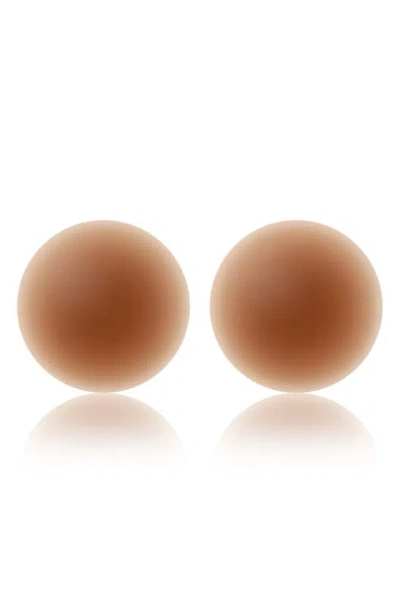 Shop Nood No-show Reusable Round Nipple Covers In No.7 Bronze