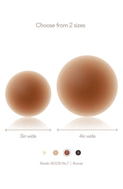 Nood No-show Reusable Round Nipple Covers In No.7 Bronze
