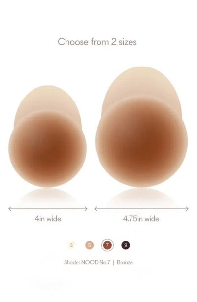 Shop Nood No-show Extra Lift Reusable Nipple Covers In No.7 Bronze