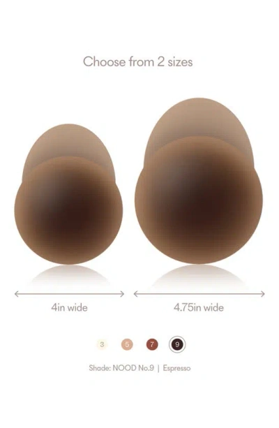 Nood No-show Extra Lift Reusable Nipple Covers In No.9 Coffee