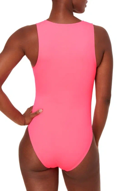 Shop Andie Malibu One-piece Swimsuit In Neon Grapefruit