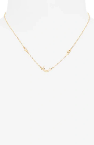Shop Bp. Moon & Star Necklace In Gold