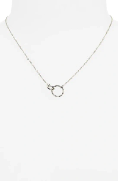 Shop Bp. Linked Circle Necklace In Silver