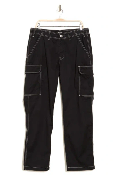 Shop True Religion Brand Jeans Cargo Pants In Jet Black