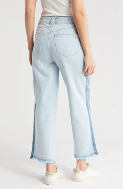 Shop Democracy Relaxed Straight Leg Jeans In Powder Blue