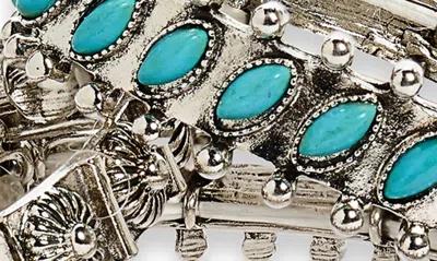 Shop Tasha Faux Turquoise Stretch Bracelet Set