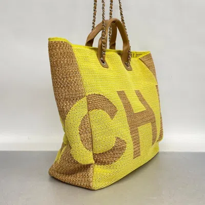 Pre-owned Chanel Beige Canvas Tote Bag ()