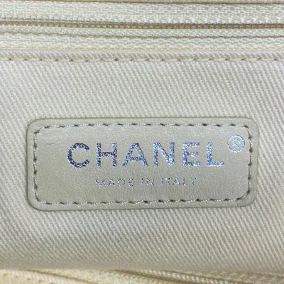 Pre-owned Chanel Beige Canvas Tote Bag ()