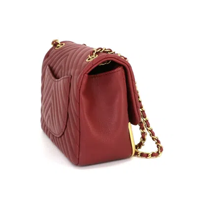 Pre-owned Chanel Timeless Burgundy Leather Shoulder Bag ()